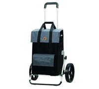 Andersen Einkaufstrolley - klappbar - 43 Liter - mit Kühlfach - Aufhängung für Einkaufswagen - belastbar 50 kg - Aluminium - Trolley - 3-Speichen-Rad Ø 25 cm - Cargo Shopper XXL Vektor grau
