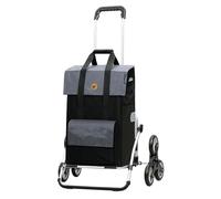 Andersen Einkaufstrolley - klappbar - 43 Liter - Treppensteiger - mit Kühlfach - Aufhängung für Einkaufswagen - belastbar 50 kg - Aluminium - Trolley - Rad Ø 3 x 13 cm - Cargo Shopper XXL Vektor grau