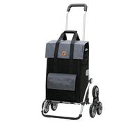 Andersen Einkaufstrolley - klappbar - 43 Liter - Treppensteiger - mit Kühlfach - Aufhängung für Einkaufswagen - belastbar 50 kg - Aluminium - Trolley - Rad Ø 3 x 13 cm - Royal Shopper Vektor grau