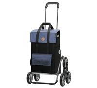 Andersen Einkaufstrolley - klappbar - 43 Liter - Treppensteiger - mit Kühlfach - belastbar 60 kg - Stahlgestell - Trolley - Rad Ø 3 x 13 cm - Royal Shopper Steel Vektor blau