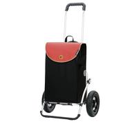 Andersen Einkaufstrolley - klappbar - 44 Liter - Aufhängung für Einkaufswagen - belastbar 50 kg - Aluminium - Trolley - Luft-Rad Ø 25 cm - Royal Shopper Lova Koralle