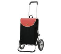 Andersen Einkaufstrolley - klappbar - 44 Liter - Aufhängung für Einkaufswagen - belastbar 50 kg - Aluminium - Trolley - Metallspeichen-Rad Ø 25 cm - Royal Shopper Lova Koralle
