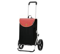 Andersen Einkaufstrolley - klappbar - 44 Liter - Aufhängung für Einkaufswagen - belastbar 50 kg - Aluminium - Trolley - 3-Speichen-Rad Ø 25 cm - Royal Shopper Lova Koralle