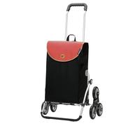 Andersen Einkaufstrolley - klappbar - 44 Liter - Treppensteiger - Aufhängung für Einkaufswagen - belastbar 50 kg - Aluminium - Trolley - Rad Ø 3 x 13 cm - Royal Shopper Lova Koralle