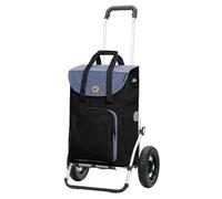Andersen Einkaufstrolley - klappbar - 45 Liter - mit Kühlfach - Aufhängung für Einkaufswagen - belastbar 50 kg - Aluminium - Trolley - Luft-Rad Ø 25 cm - Royal Shopper Wismar schwarz