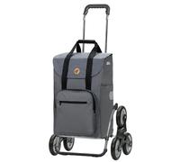 Andersen Einkaufstrolley - klappbar - 45 Liter - Treppensteiger - mit Kühlfach - Aufhängung für Einkaufswagen - belastbar 50 kg - Aluminium - Trolley - Rad Ø 3 x 13 cm - Royal Shopper Wismar silbergr.