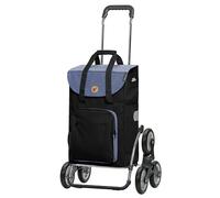 Andersen Einkaufstrolley - klappbar - 45 Liter - Treppensteiger - mit Kühlfach - Aufhängung für Einkaufswagen - belastbar 50 kg - Stahlgestell - Rad Ø 3 x 13 cm - Royal Shopper Wismar schwarz