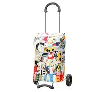 Andersen Einkaufstrolley - klappbar - 46 Liter - belastbar 40 kg - Stahlgestell - mit Kordelzug & Klett - Seiten- & Innentasche - Trolley - Rad Ø 15 cm - Scala Shopper Mix Collection A33