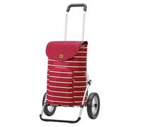Andersen Einkaufstrolley - klappbar - 47 Liter - Aufhängung für Einkaufswagen - belastbar 50 kg - Aluminium - Trolley - Metallspeichen-Rad Ø 25 cm - Royal Shopper Mia rot