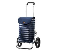 Andersen Einkaufstrolley - klappbar - 47 Liter - Aufhängung für Einkaufswagen - belastbar 50 kg - Aluminium - Trolley - 3-Speichen-Rad Ø 25 cm - Royal Shopper Mia blau