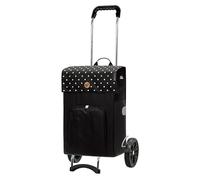 Andersen Einkaufstrolley - klappbar - 49 Liter - mit Kühlfach - belastbar 40 kg - Stahlgestell - Trolley - Rad Ø 20 cm - Campus Shopper Malit schwarz