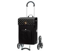 Andersen Einkaufstrolley - klappbar - 49 Liter - Treppensteiger - mit Kühlfach - belastbar 40 kg - Stahlgestell - Trolley - Rad Ø 15 cm - Scala Shopper Malit schwarz