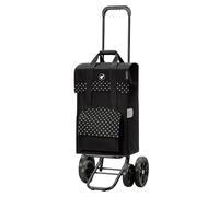 Andersen Einkaufstrolley - klappbar - 50 Liter - 4 Räder - höhenverstellbar - belastbar 50 kg - Stahlgestell - Trolley - Quattro Shopper Polly schwarz