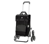 Andersen Einkaufstrolley - klappbar - 50 Liter - Treppensteiger - Aufhängung für Einkaufswagen - belastbar 50 kg - Aluminium - Trolley - Rad Ø 3 x 13 cm - Royal Shopper Polly schwarz