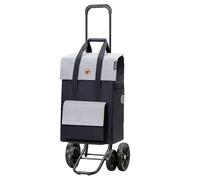 Andersen Einkaufstrolley - klappbar - 54 Liter - 4 Räder - höhenverstellbar - belastbar 50 kg - Stahlgestell - Trolley - Quattro Shopper Milla blau