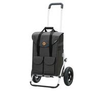 Andersen Einkaufstrolley - klappbar - 54 Liter - Aufhängung für Einkaufswagen - belastbar 50 kg - Aluminium - Trolley - Luft-Rad Ø 25 cm - Royal Shopper Jacob anthrazit
