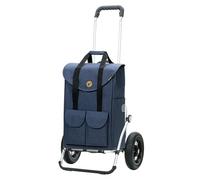 Andersen Einkaufstrolley - klappbar - 54 Liter - Aufhängung für Einkaufswagen - belastbar 50 kg - Aluminium - Trolley - Luft-Rad Ø 25 cm - Royal Shopper Jacob blau