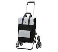 Andersen Einkaufstrolley - klappbar - 54 Liter - Treppensteiger - Aufhängung für Einkaufswagen - belastbar 50 kg - Aluminium - Trolley - Rad Ø 3 x 13 cm - Royal Shopper Milla schwarz