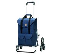 Andersen Einkaufstrolley - klappbar - 54 Liter - Treppensteiger - Aufhängung für Einkaufswagen - belastbar 50 kg - Aluminium - Trolley - Rad Ø 3 x 13 cm - Cargo Shopper XXL Jacob blau