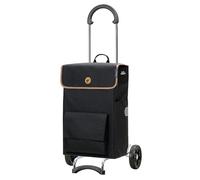 Andersen Einkaufstrolley - klappbar - 56 Liter - Kühlfach - belastbar 40 kg | Stahlgestell - Trolley - Rad Ø 15 cm - Scala Shopper Solva schwarz