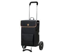 Andersen Einkaufstrolley - klappbar - 56 Liter - mit Kühlfach - belastbar 40 kg - Stahlgestell - Trolley - Rad Ø 20 cm - Campus Shopper Solva schwarz