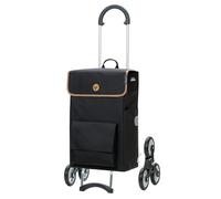Andersen Einkaufstrolley - klappbar - 56 Liter - Treppensteiger - mit Kühlfach - belastbar 40 kg - Stahlgestell - Trolley - Rad Ø 15 cm - Scala Shopper Solva schwarz