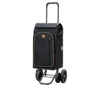 Andersen Einkaufstrolley - klappbar - 61 Liter - 4 Räder - mit Kühlfach - höhenverstellbar - belastbar 50 kg - Stahlgestell - Trolley - Quattro Shopper Folke schwarz