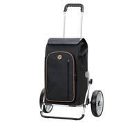 Andersen Einkaufstrolley - klappbar - 61 Liter - mit Kühlfach - Aufhängung für Einkaufswagen - belastbar 50 kg - Aluminium - Trolley - Kugellager-Rad Ø 25 cm - Cargo Shopper XXL Folke schwarz