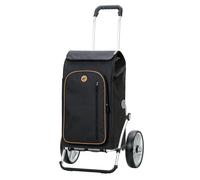 Andersen Einkaufstrolley - klappbar - 61 Liter - mit Kühlfach - Aufhängung für Einkaufswagen - belastbar 50 kg - Aluminium - Trolley - Kugellager-Rad Ø 25 cm - Royal Shopper Folke schwarz