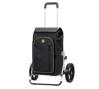 Andersen Einkaufstrolley - klappbar - 61 Liter - mit Kühlfach - Aufhängung für Einkaufswagen - belastbar 50 kg - Aluminium - Trolley - 3-Speichen-Rad Ø 25 cm - Cargo Shopper XXL Folke schwarz