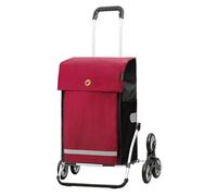 Andersen Einkaufstrolley - klappbar - 61 Liter - Treppensteiger - Aufhängung für Einkaufswagen - belastbar 50 kg - Aluminium - Trolley - Rad Ø 3 x 13 cm - Cargo Shopper XXL Martje rot