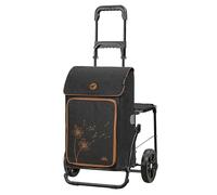 ANDERSEN Einkaufstrolley - Komfort Shopper Erbo schwarz 45 L Einkaufswagen, groß, Thermo, vielseitig, klappbar, mit Sitz, multifunktional