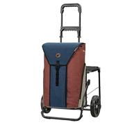 ANDERSEN Einkaufstrolley - Komfort Shopper Oli.P 2.0 blau 50 L Einkaufswagen, hochwertig, Shopping, Thermo, klappbar, mit Sitz, multifunktional