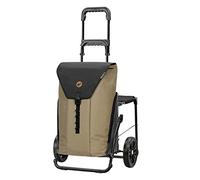 ANDERSEN Einkaufstrolley - Komfort Shopper Ture beige 50 L Einkaufswagen,robust,vielseitig, klappbar, mit Sitz, multifunktional