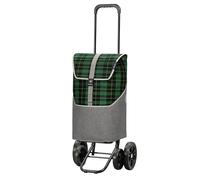 ANDERSEN Einkaufstrolley - Quattro Shopper Gese grün 46 L geräumig, hochwertig, Reflektor, höhenverstellbar, leise Räder, multifunktional, Räder abnehmbar