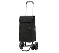 ANDERSEN Einkaufstrolley - Quattro Shopper Lissa schwarz 43 L Einkaufshilfe, geräumig, hochwertig, Reflektor, höhenverstellbar, leise Räder, multifunktional