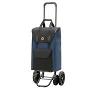 ANDERSEN Einkaufstrolley - Quattro Shopper Senta 2.0 blau 49 L Einkaufswagen, stilvoll, wasserabweisend, höhenverstellbar, leise Räder, multifunktional