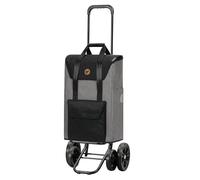 ANDERSEN Einkaufstrolley - Quattro Shopper Senta 2.0 grau 49 L Einkaufswagen, stilvoll, wasserabweisend, höhenverstellbar, leise Räder, multifunktional, Räder abnehmbar