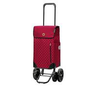 ANDERSEN Einkaufstrolley - Quattro Shopper Sofia rot 43 L einkaufen, groß, höhenverstellbar, leise Räder, multifunktional, Räder abnehmbar