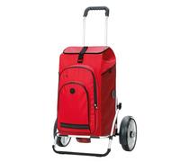 ANDERSEN Einkaufstrolley - Royal Sh. Plus Hydro 3.0 rot | Fahrradanhänger, Kugellagerräder, aus Alu, bis 50 kg - Tasche mit Rucksackfunktion, Thermofach, viel Stauraum, 62 L