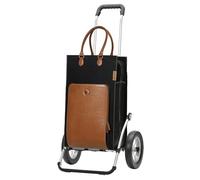 ANDERSEN Einkaufstrolley - Royal Shopper Charu braun 49 L Leder, nachhaltig, Aluminium, klappbar, leichtgängig