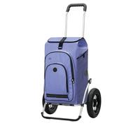 ANDERSEN Einkaufstrolley - Royal Shopper Hydro 3.0 Flieder | mit Luftbereifung, große Räder, 29 cm, aus Alu, bis 50 kg - Tasche mit Rucksackfunktion, Thermofach, viel Stauraum, 62 L