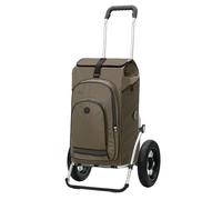ANDERSEN Einkaufstrolley - Royal Shopper Hydro 3.0 Oliv 62 L Bike, Einkaufsroller, Rucksack, Thermo, Aluminium, klappbar, luftbereiftes Kugellagerrad