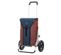 ANDERSEN Einkaufstrolley - Royal Shopper Oli.P 2.0 blau 50 L Einkaufswagen, hochwertig, Shopping, Thermo, Aluminium, klappbar, luftbereiftes Kugellagerrad