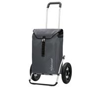 ANDERSEN Einkaufstrolley - Royal Shopper Ortlieb anthrazit 49 L Handwagen, wasserdicht, wetterfest, Aluminium, klappbar, luftbereiftes Kugellagerrad