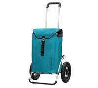 ANDERSEN Einkaufstrolley - Royal Shopper Ortlieb Petrol 49 L Handwagen, wasserdicht, wetterfest, Aluminium, klappbar, luftbereiftes Kugellagerrad