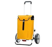 Andersen Shopper Royal Plus Alu klappbar mit Kugellagerrad Ø 25 cm und 49 Liter Tasche Ortlieb gelb, wasserdicht