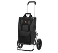 ANDERSEN Einkaufstrolley - Royal Shopper Senta 2.0 schwarz 49 L Einkaufswagen, stilvoll, wasserabweisend, Aluminium, klappbar, leise Räder