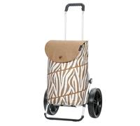 ANDERSEN Einkaufstrolley - Royal Shopper Tyra Zebra 46 L Einkaufsroller, hohe Qualität, modisch, Aluminium, klappbar, Kugellagerad