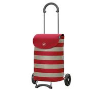 Andersen Shopper Scala Stahl mit Rad Ø 15cm und 36 Liter Tasche Ida rot
